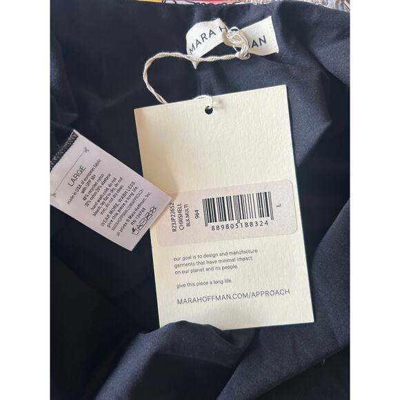 NWT Mara Hoffman Chrishell Swimsuit, Black Multi - L - Picture 4 of 4